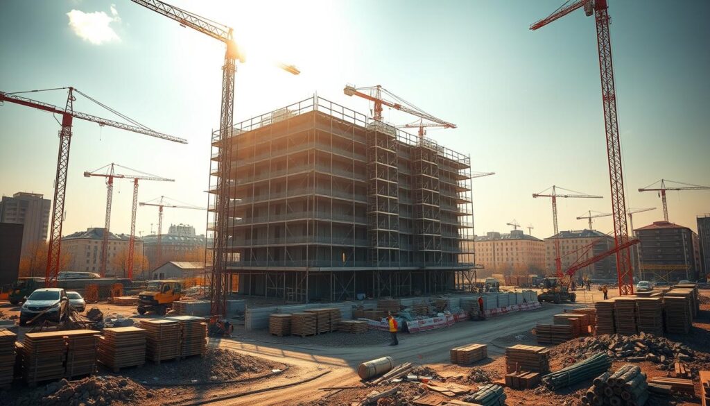 Massivhausbau Unternehmen Berlin Baustelle