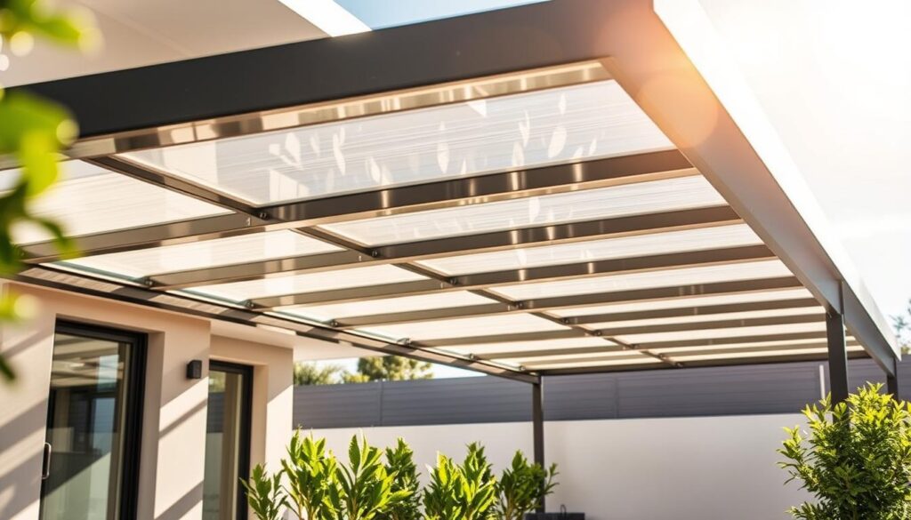 Terrassenüberdachung aus Aluminium